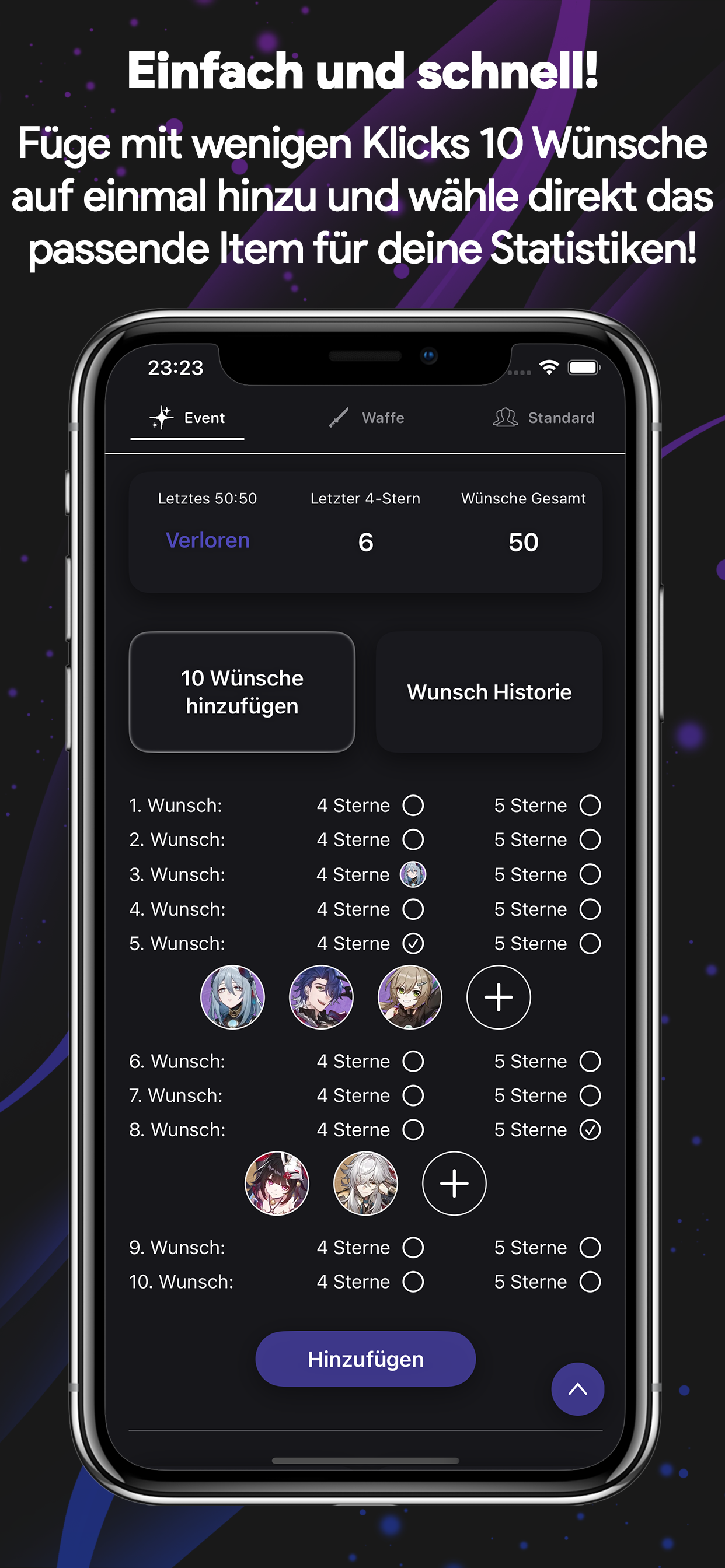 Lichtkegel-Banner